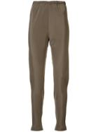 Peter Cohen Slim-fit Trousers, Women's, Size: Xs, Nude/neutrals, Silk