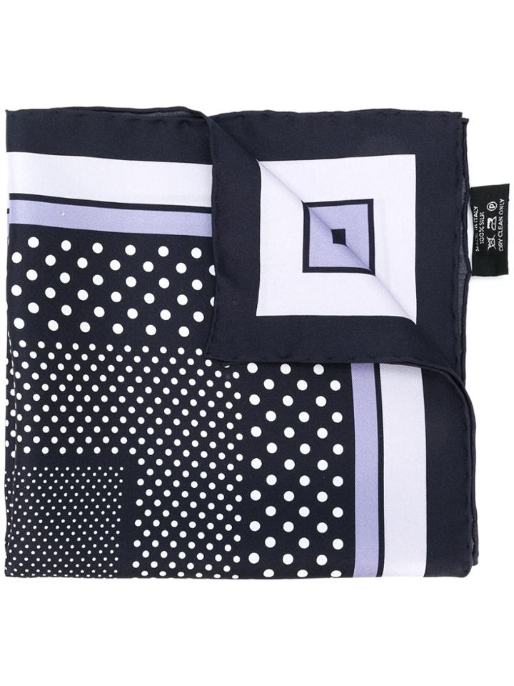 Tom Ford Polka Dot Pattern Neck Scarf - Blue