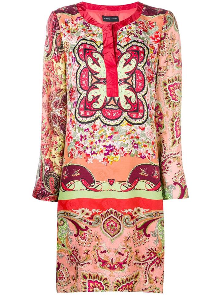 Etro Printed Shift Dress - Orange