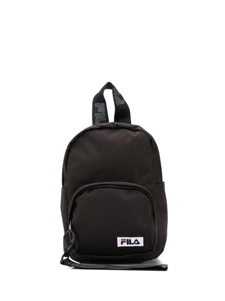 Fila Small Embroidered Logo Backpack - Black