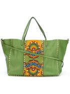 Valentino 'rockstud Rolling Star Studded' Trapeze Tote