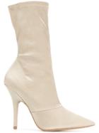 Yeezy Satin Ankle Boots - Nude & Neutrals