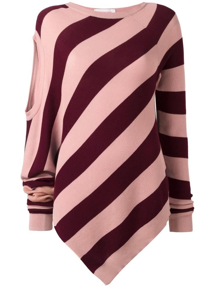 A.f.vandevorst 'twist' Jumper - Pink & Purple