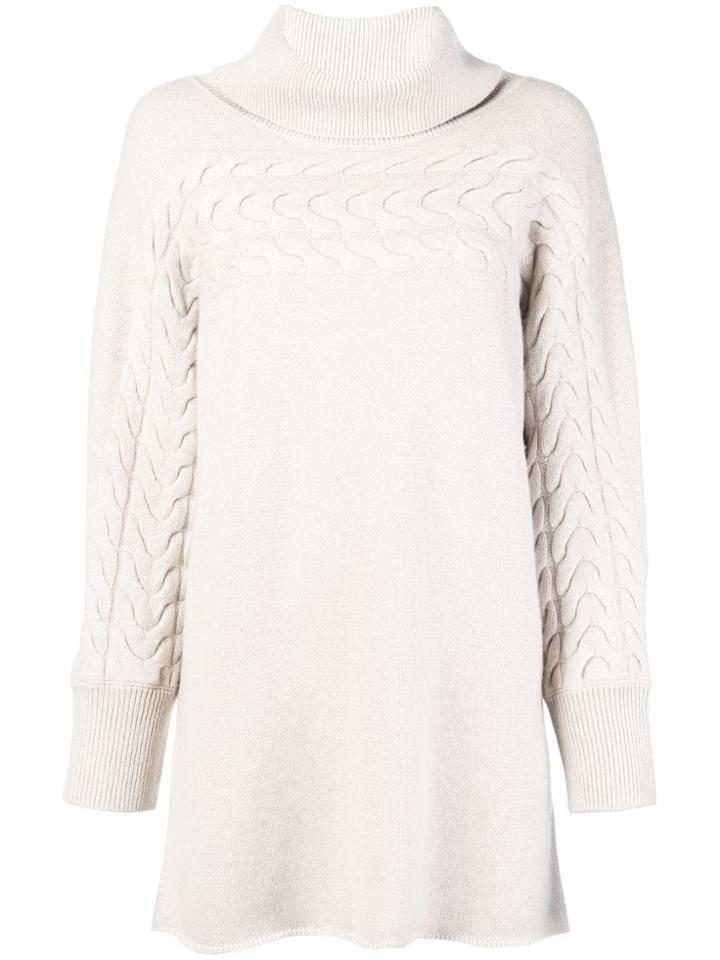 Blumarine Cherry Intarsia Jumper - White