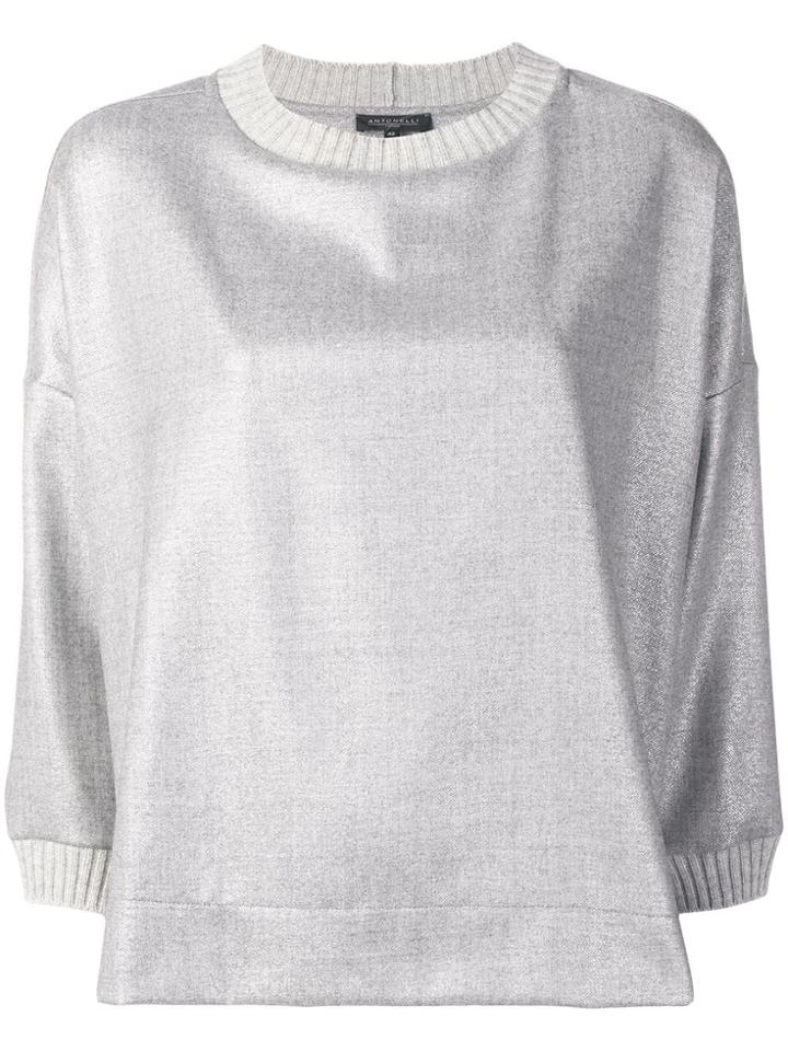 Antonelli Loose Sweater - Metallic