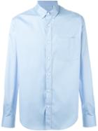 Ami Alexandre Mattiussi Summer Fit Shirt, Men's, Size: 43, Blue, Cotton