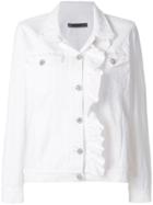 Simonetta Ravizza Ruched Denim Jacket - White
