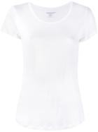 Round Neck T-shirt - Women - Linen/flax - 4, White, Linen/flax, Majestic Filatures