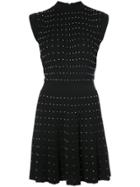 Balmain Knit Studded Mini Dress - Black