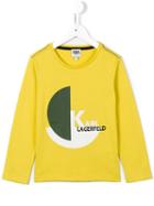 Karl Lagerfeld Kids Logo Print T-shirt, Boy's, Size: 8 Yrs, Yellow/orange