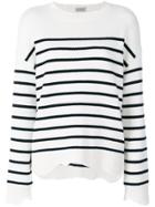 Mrz Striped Sweater - White