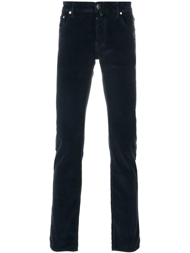 Jacob Cohen Velvet Effect Jeans - Blue
