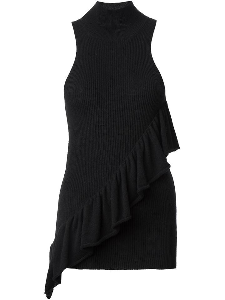 Ryan Roche Turtleneck Ruffle Top