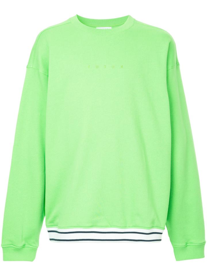 Futur Logo Print Sweatshirt - Green