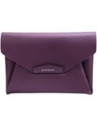 Givenchy Medium 'antigona' Envelope Clutch, Women's, Pink/purple