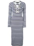 House Of Holland Striped Front Lacing Dress
