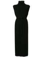 Lemaire Turtleneck Knitted Midi Dress - Black
