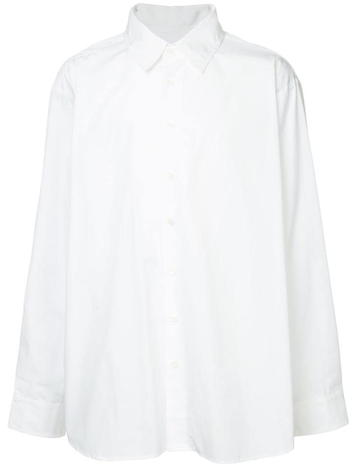 Hed Mayner Oversized Plain Shirt - White