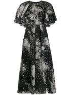 Giambattista Valli Printed Midi Dress - Black