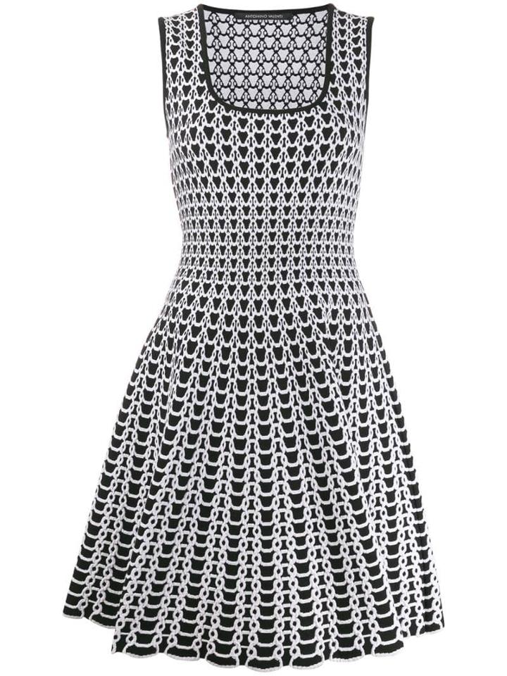Antonino Valenti Woven Heart Dress - Black