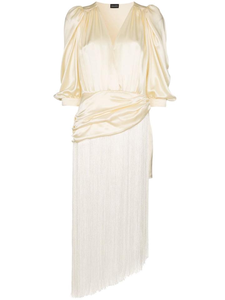Magda Butrym Draped Tassel Dress - Neutrals