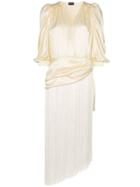 Magda Butrym Draped Tassel Dress - Neutrals