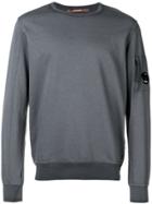 Cp Company Crewneck Panelled Sweatshirt - Grey
