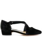 Alexandre Birman Crossed Strap Ballerinas - Black
