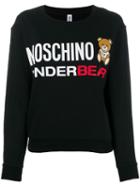 Moschino Printed Logo Bear Sweatshirt - Black