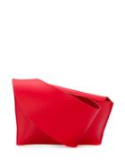 Venczel Asymmetric Clutch Bag - Red