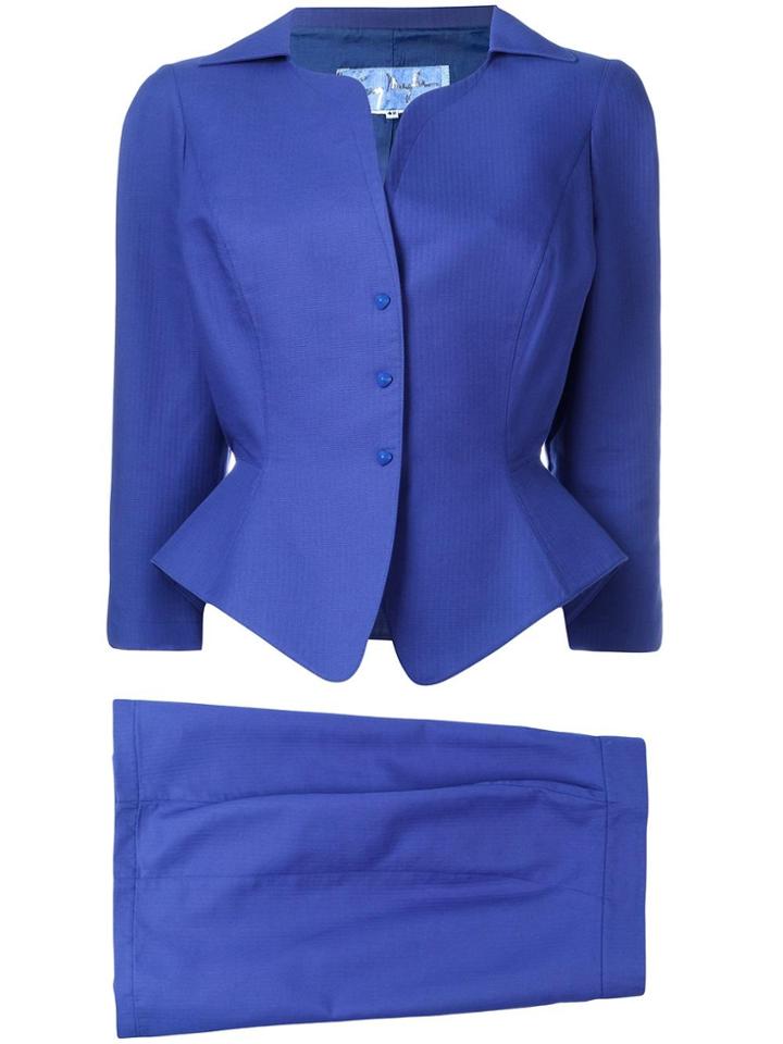 Thierry Mugler Vintage Skirt Suit - Pink & Purple