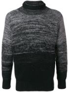 Maison Flaneur Dégradé Rollneck Jumper - Black