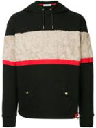 Education From Youngmachines Stripe Block Hoodie - Black