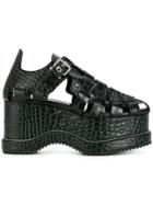 Proenza Schouler Strappy Platform Sandals - Black