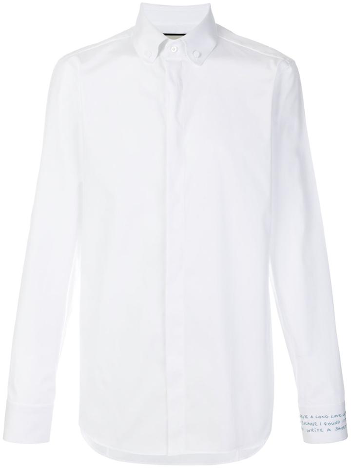 Gucci Embroidered Cuff Shirt - White