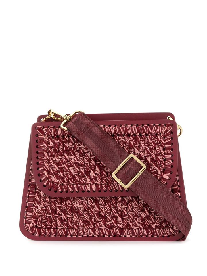 0711 Tow-tone Monaco Bag - Red