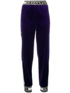 Dolce & Gabbana Velvet Jogging Trousers - Purple