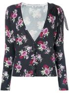 Liu Jo Floral Print Cardigan - Black