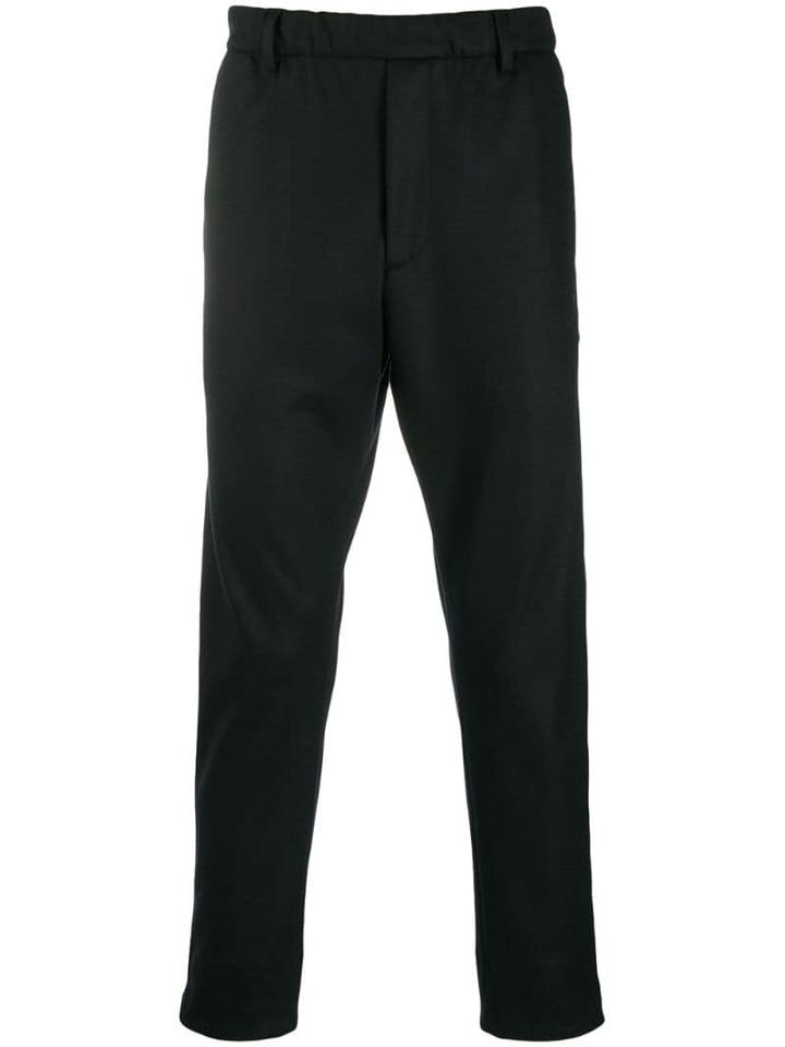Prada Zipped Detail Trousers - Black