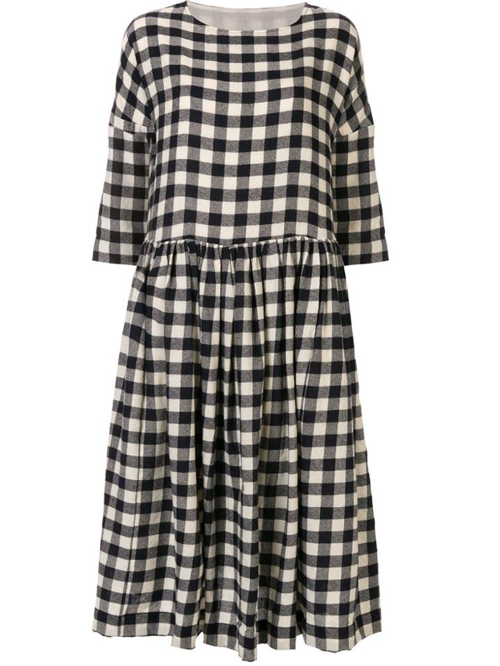 Casey Casey Pasha Checked Dress - Black