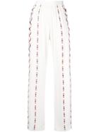 Giambattista Valli Wide Leg Embroidered Trousers - White