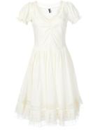 Jean Paul Gaultier Vintage Sheer Insert Flared Dress - Nude & Neutrals