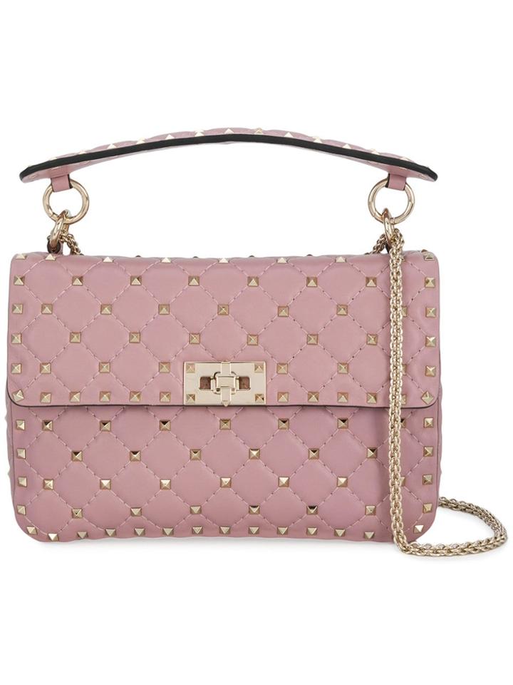 Valentino Medium Valentino Garavani Rockstud Spike Shoulder Bag - Pink