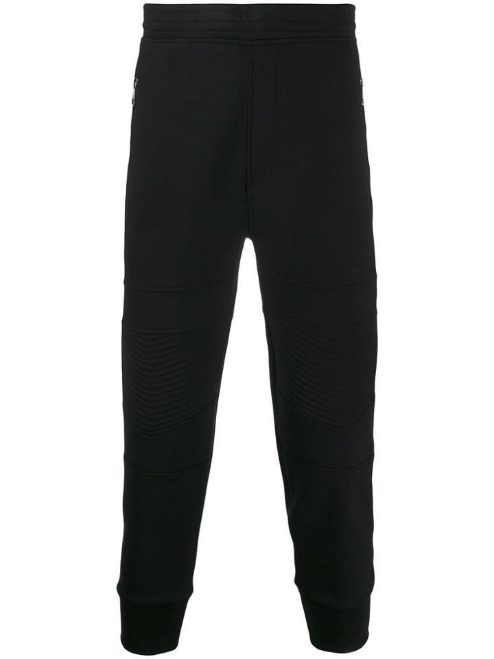 Neil Barrett Ribbed Track Pants - Black