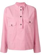 Ymc Buttoned Placket Shirt - Pink
