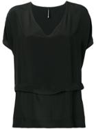 Pierantoniogaspari Layered Detail Blouse - Black