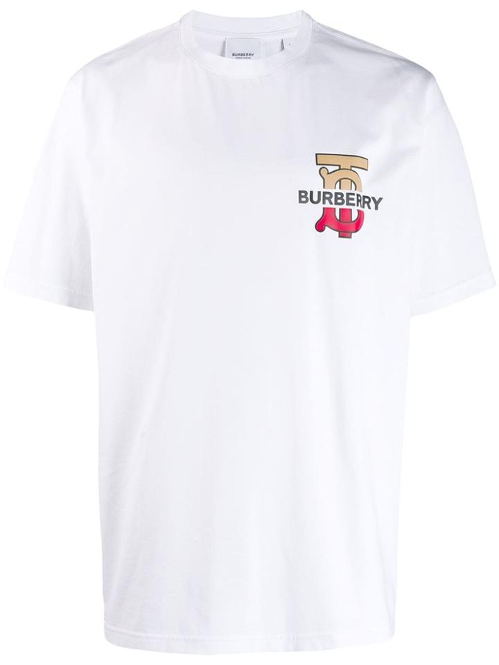 Burberry Monogram Motif Oversized T-shirt - White