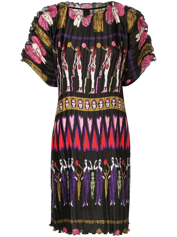 Romance Was Born Fortuny Goddess Tee Dress - Black