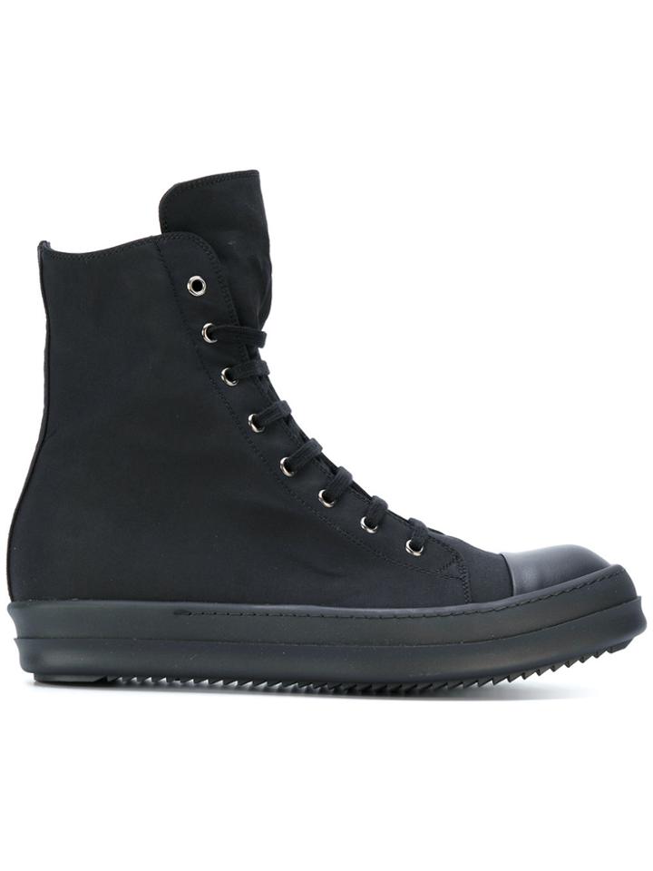 Rick Owens Drkshdw Hi-top Lace Up Sneakers - Black