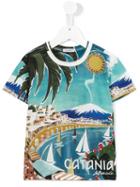 Dolce & Gabbana Kids Printed T-shirt, Toddler Boy's, Size: 2 Yrs, Blue